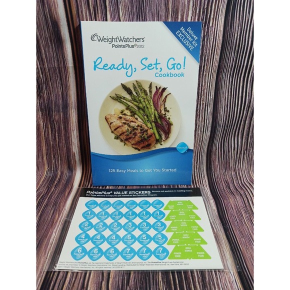 WeightWatchers PointsPlus‎ 2012 Ready, Set, Go! Cookbook & Stickers - Picture 1 of 2